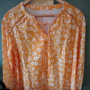 Orange Leopard Long Sleeve
